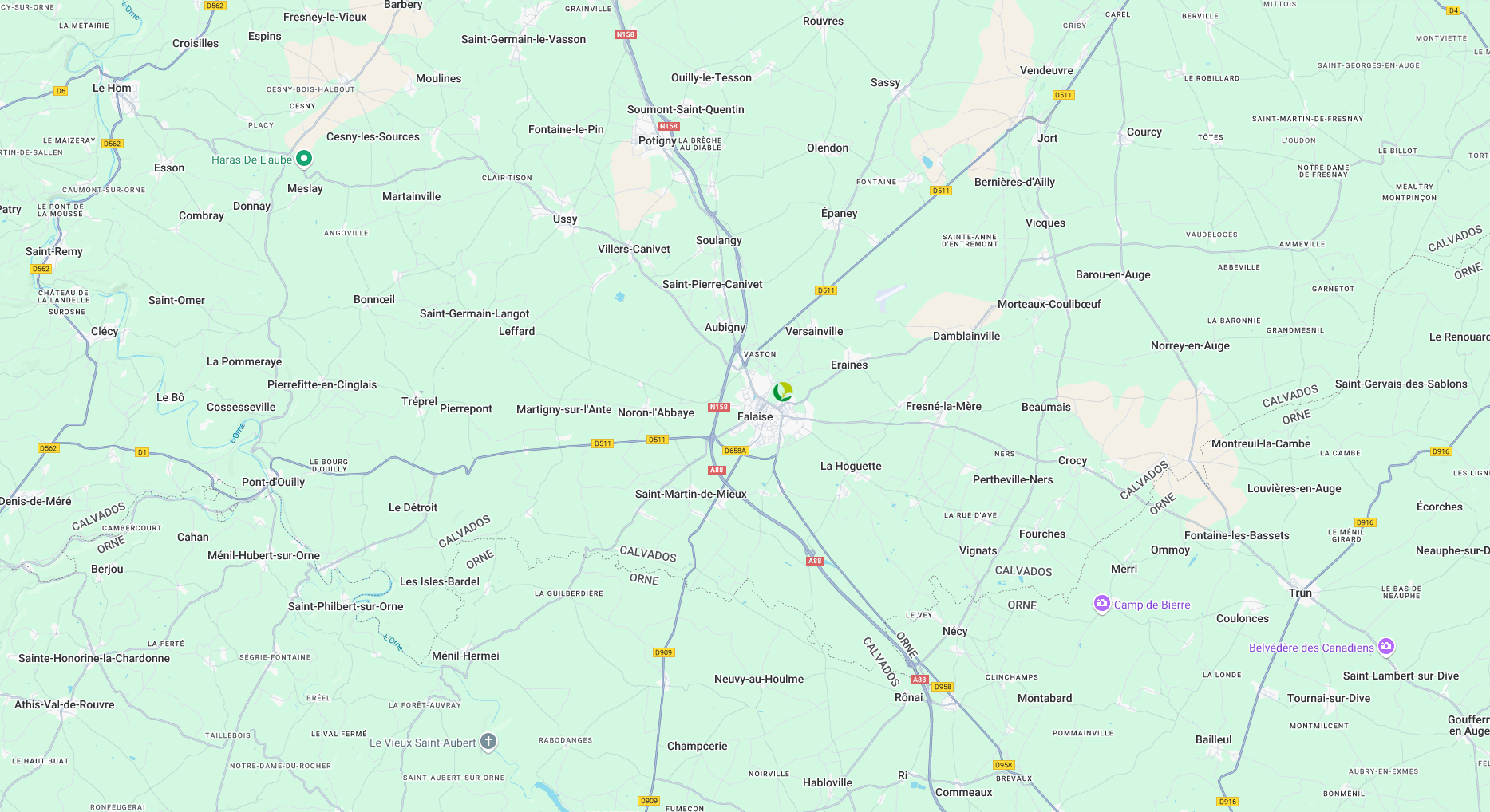 Carte du Pays de Falaise